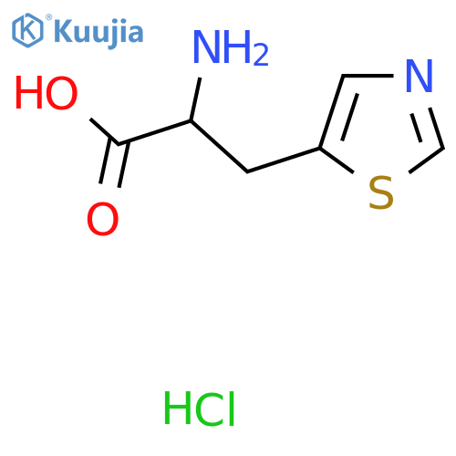 2-Amino-3-(thiazol-5-yl)propanoic acid hydrochloride structure