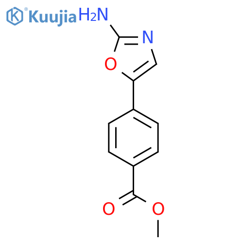 methyl 4-(2-amino-1,3-oxazol-5-yl)benzoate structure