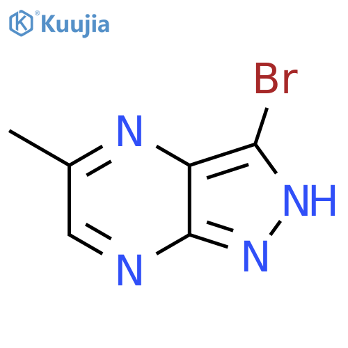3-Bromo-5-methyl-1H-pyrazolo[3,4-b]pyrazine structure