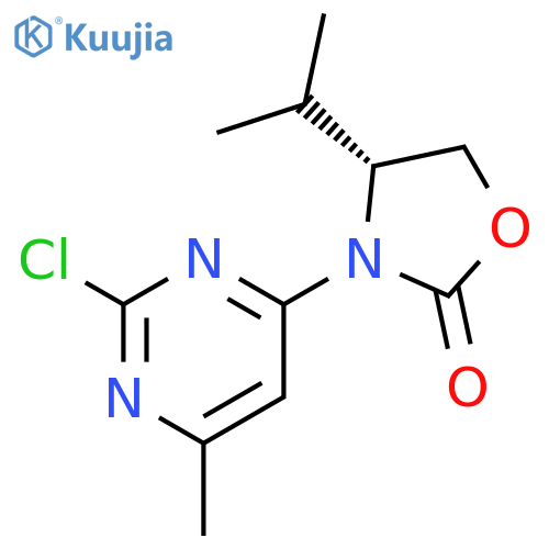 (R)-3-(2-Chloro-6-methyl-4-pyrimidinyl)-4-isopropyl-2-oxazolidinone structure