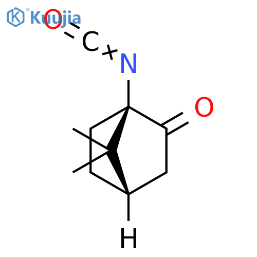 Bicyclo[2.2.1]heptan-2-one, 1-isocyanato-7,7-dimethyl-, (1R,4S)-rel- structure