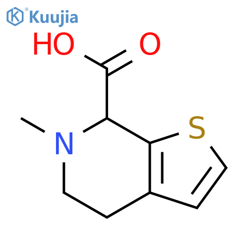 Thieno[2,3-c]pyridine-7-carboxylic acid, 4,5,6,7-tetrahydro-6-methyl- structure