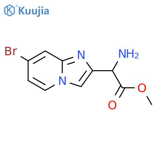 Imidazo[1,2-a]pyridine-2-acetic acid, α-amino-7-bromo-, methyl ester structure