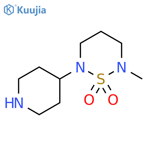 2-Methyl-6-(piperidin-4-yl)-1,2,6-thiadiazinane 1,1-dioxide structure