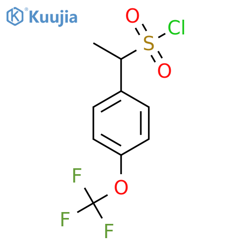 1-4-(trifluoromethoxy)phenylethane-1-sulfonyl chloride structure
