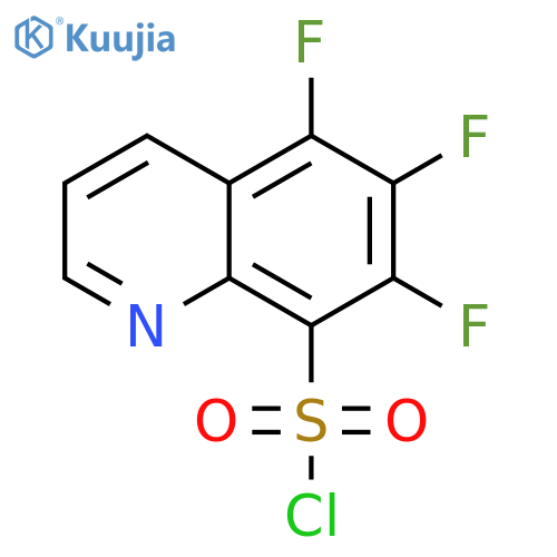 5,6,7-trifluoroquinoline-8-sulfonyl chloride structure