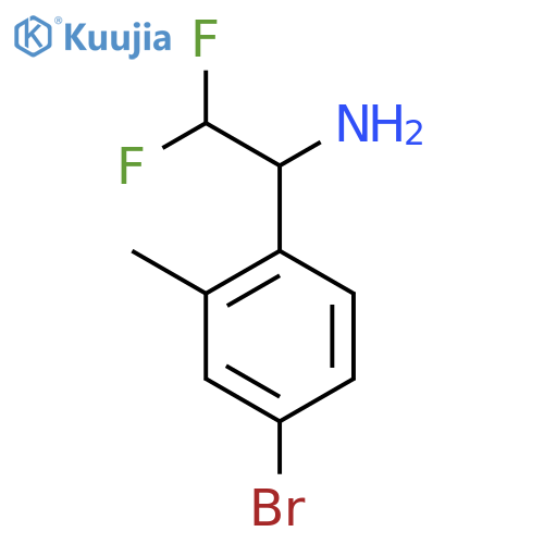 1-(4-bromo-2-methylphenyl)-2,2-difluoroethan-1-amine structure