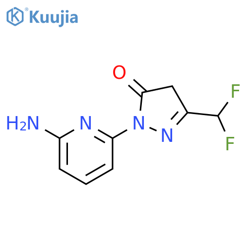 3H-Pyrazol-3-one, 2-(6-amino-2-pyridinyl)-5-(difluoromethyl)-2,4-dihydro- structure