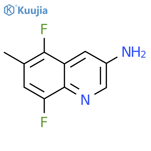 3-Quinolinamine, 5,8-difluoro-6-methyl- structure
