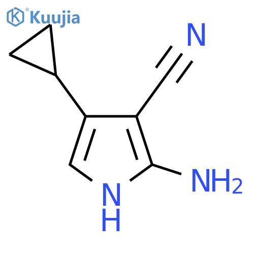 2-Amino-4-cyclopropyl-1H-pyrrole-3-carbonitrile structure