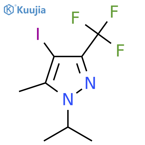 4-iodo-1-isopropyl-5-methyl-3-(trifluoromethyl)-1H-pyrazole structure