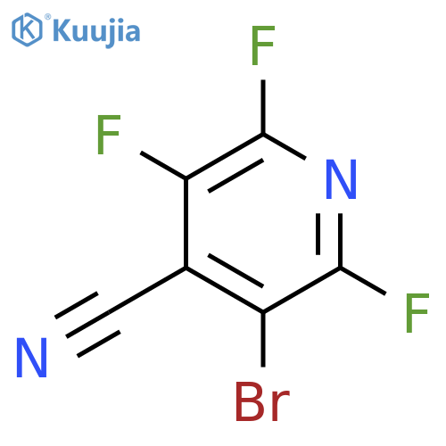4-Pyridinecarbonitrile, 3-bromo-2,5,6-trifluoro- structure