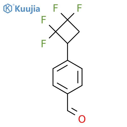 4-(2,2,3,3-Tetrafluorocyclobutyl)benzaldehyde structure