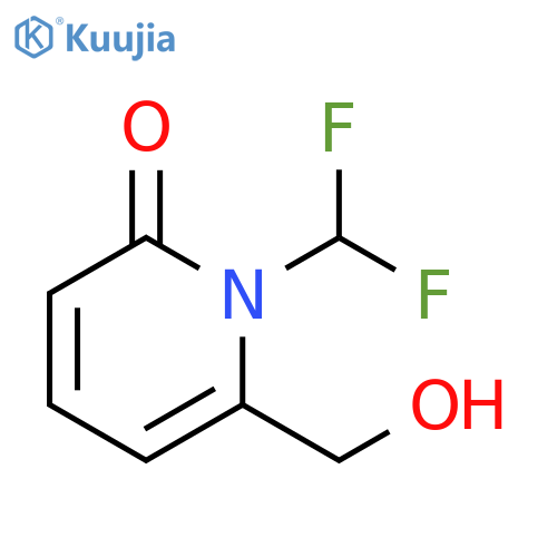 1-(difluoromethyl)-6-(hydroxymethyl)-1,2-dihydropyridin-2-one structure