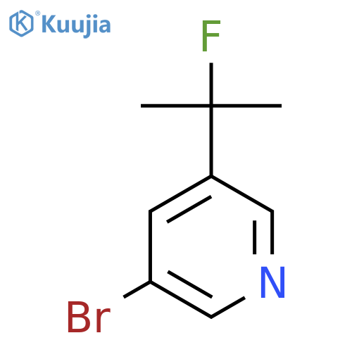 3-Bromo-5-(2-fluoropropan-2-yl)pyridine structure