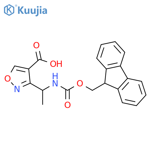 3-[1-({[(9H-fluoren-9-yl)methoxy]carbonyl}amino)e
thyl]-1,2-oxazole-4-carboxylic acid structure