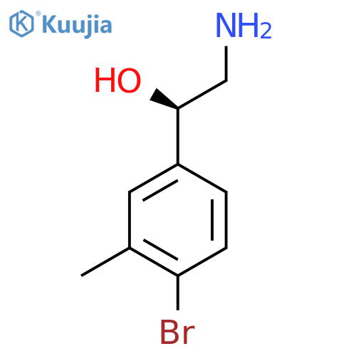 (1R)-2-amino-1-(4-bromo-3-methylphenyl)ethan-1-ol structure