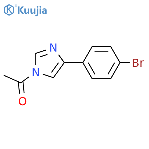 Ethanone, 1-[4-(4-bromophenyl)-1H-imidazol-1-yl]- structure