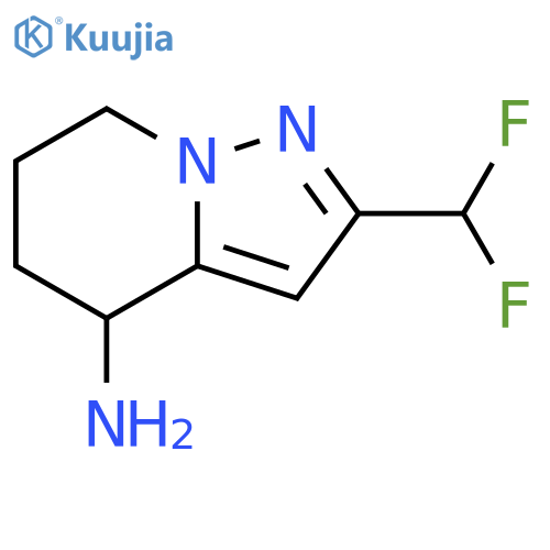 2-(Difluoromethyl)-4,5,6,7-tetrahydropyrazolo[1,5-a]pyridin-4-amine structure