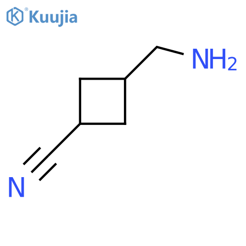 3-(Aminomethyl)cyclobutane-1-carbonitrile structure