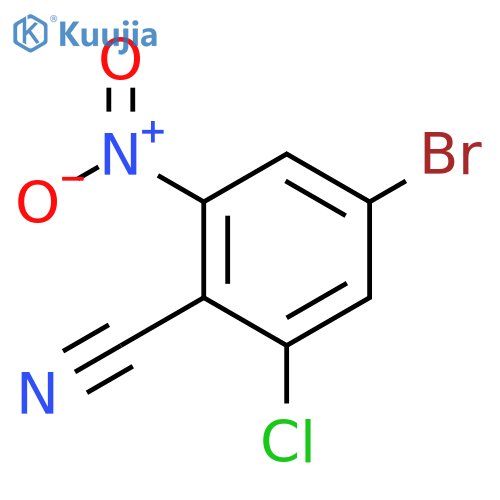 4-bromo-2-chloro-6-nitrobenzonitrile structure