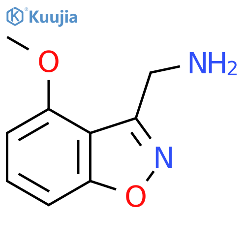 1,2-Benzisoxazole-3-methanamine, 4-methoxy- structure