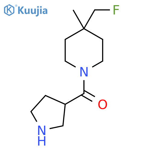 (4-(Fluoromethyl)-4-methylpiperidin-1-yl)(pyrrolidin-3-yl)methanone structure