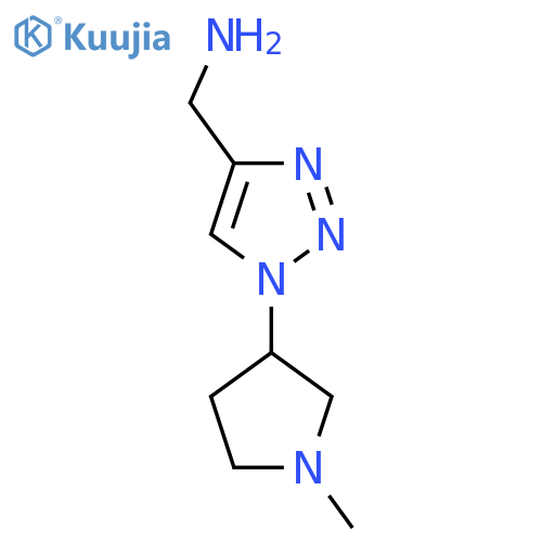 (1-(1-methylpyrrolidin-3-yl)-1H-1,2,3-triazol-4-yl)methanamine structure