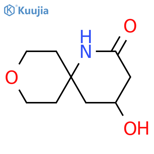 4-hydroxy-9-oxa-1-azaspiro5.5undecan-2-one structure