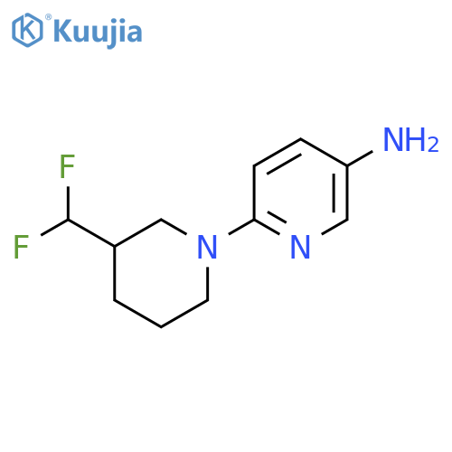 6-(3-(Difluoromethyl)piperidin-1-yl)pyridin-3-amine structure