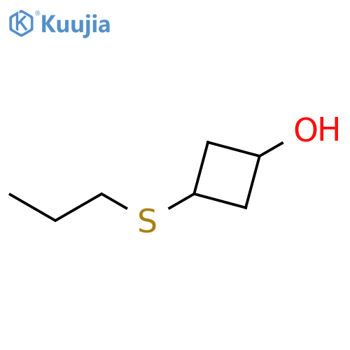 3-(Propylsulfanyl)cyclobutan-1-ol structure