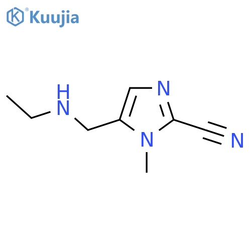 5-[(Ethylamino)methyl]-1-methyl-1H-imidazole-2-carbonitrile structure