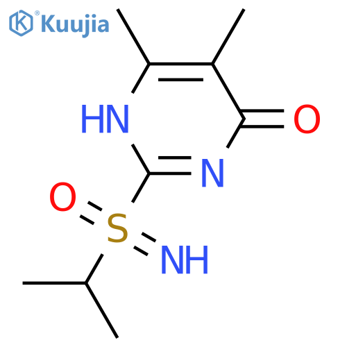 (4-hydroxy-5,6-dimethylpyrimidin-2-yl)(imino)(propan-2-yl)-lambda6-sulfanone structure