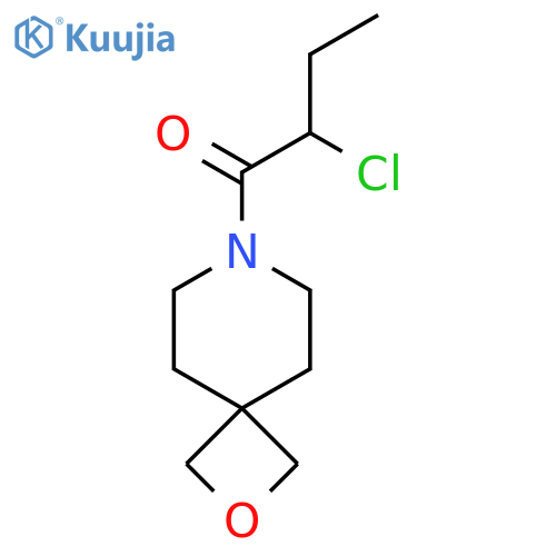 2-Chloro-1-(2-oxa-7-azaspiro[3.5]nonan-7-yl)butan-1-one structure