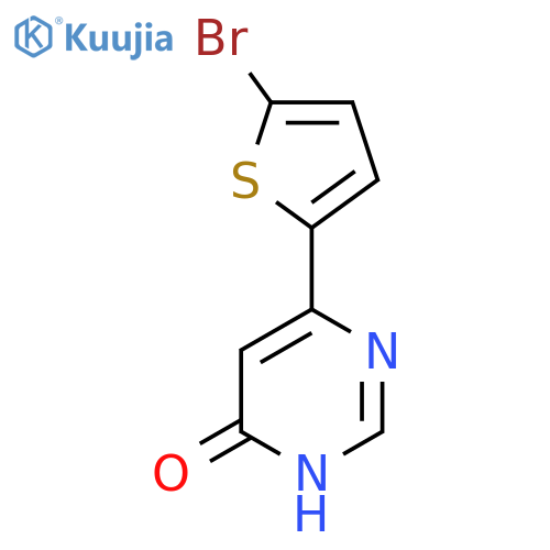 6-(5-Bromothiophen-2-yl)pyrimidin-4-ol structure