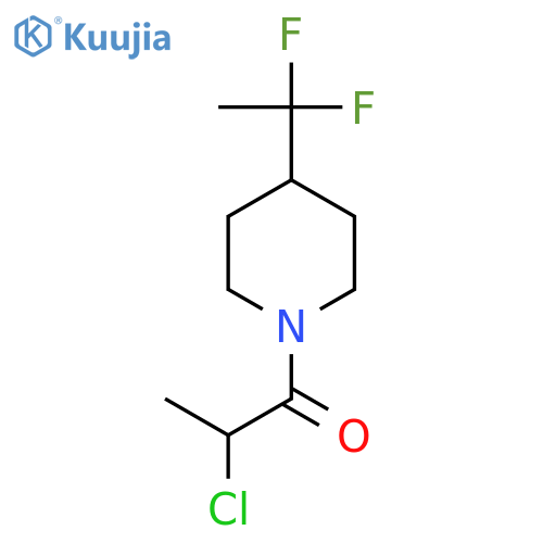 2-Chloro-1-(4-(1,1-difluoroethyl)piperidin-1-yl)propan-1-one structure