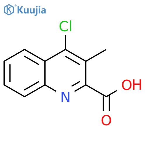 4-chloro-3-methylquinoline-2-carboxylic acid structure