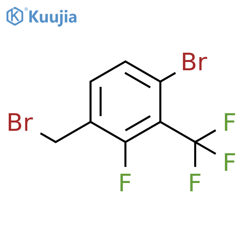 4-Bromo-2-fluoro-3-(trifluoromethyl)benzyl bromide structure