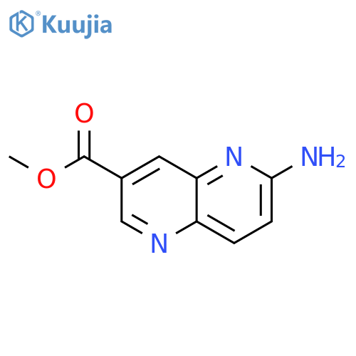 methyl 6-amino-1,5-naphthyridine-3-carboxylate structure