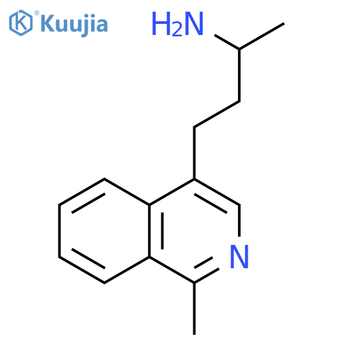 4-Isoquinolinepropanamine, α,1-dimethyl- structure
