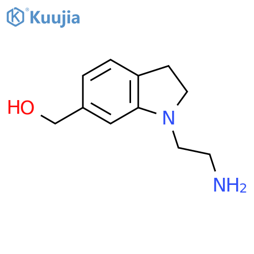 (1-(2-Aminoethyl)indolin-6-yl)methanol structure