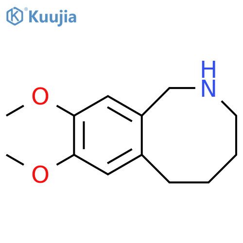8,9-dimethoxy-1,2,3,4,5,6-hexahydro-2-benzazocine structure