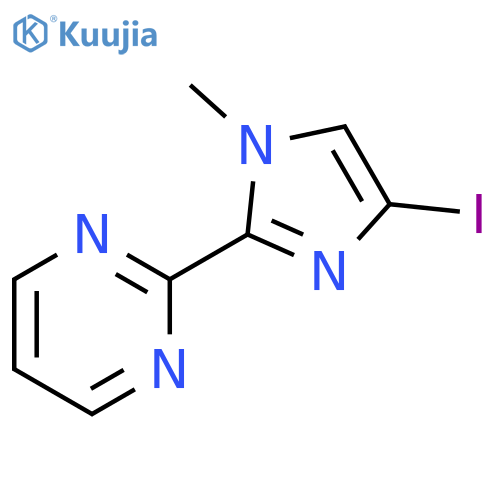 Pyrimidine, 2-(4-iodo-1-methyl-1H-imidazol-2-yl)- structure