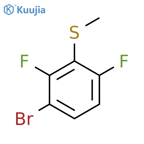 (3-Bromo-2,6-difluorophenyl)(methyl)sulfane structure