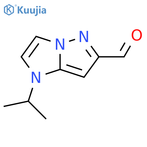 1-isopropyl-1H-imidazo1,2-bpyrazole-6-carbaldehyde structure