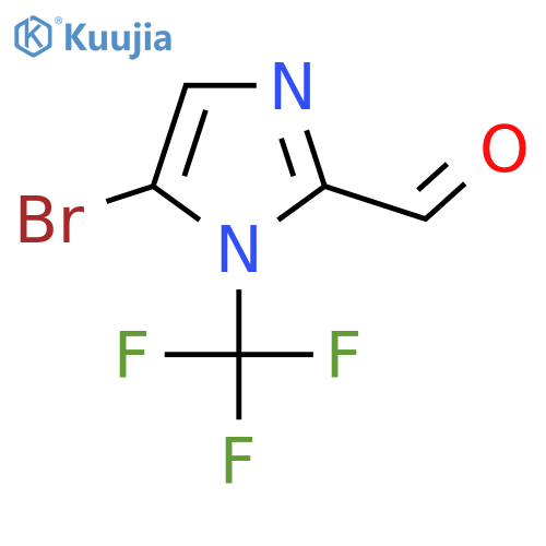 5-bromo-1-(trifluoromethyl)-1H-imidazole-2-carbaldehyde structure