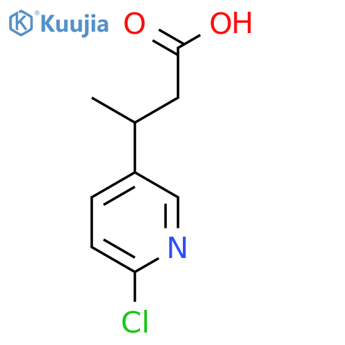 3-(6-chloropyridin-3-yl)butanoic acid structure