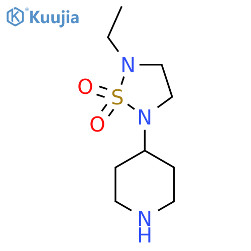 2-Ethyl-5-(piperidin-4-yl)-1,2,5-thiadiazolidine 1,1-dioxide structure