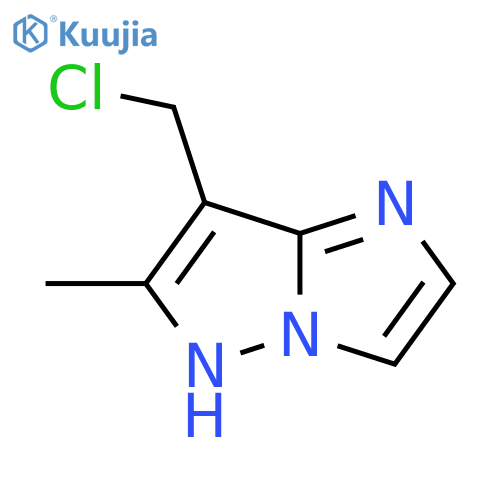 7-(chloromethyl)-6-methyl-1H-imidazo[1,2-b]pyrazole structure