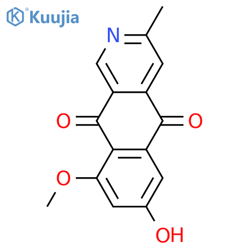 6,7,9-Trihydroxy-3-methylbenz[g]isoquinoline-5,10-dione; 6-Deoxy, 9-Me ether structure